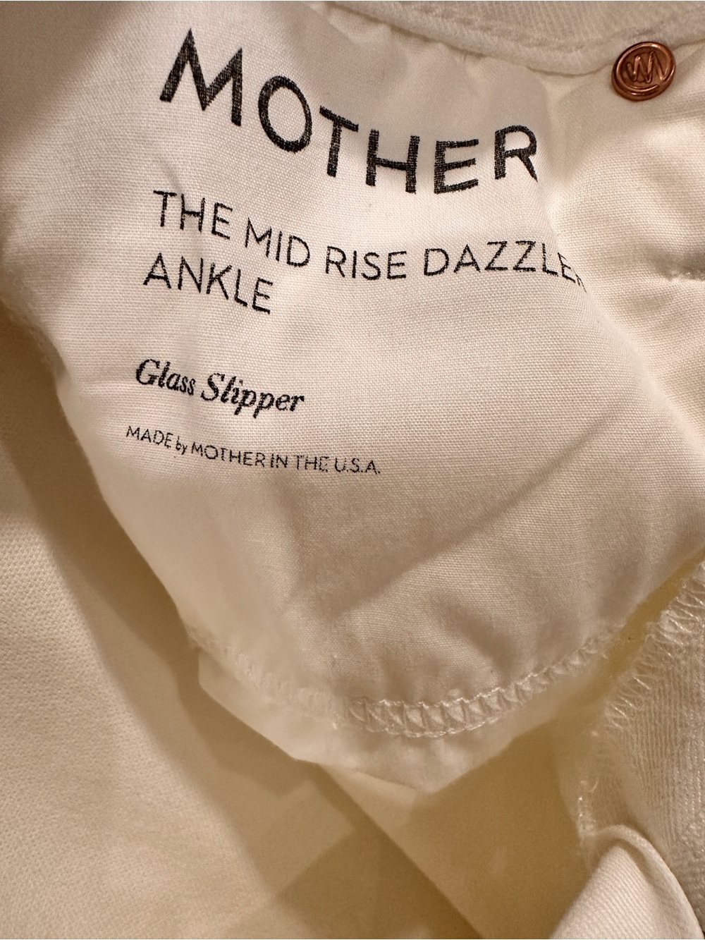 Mother Mid rise dazzler glass slipper wash size 29 - Picture 6 of 6